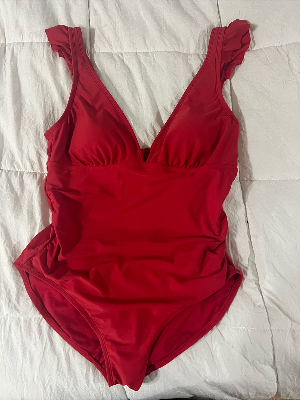 Kona Sol Bold Red One-Piece Swimwear size L